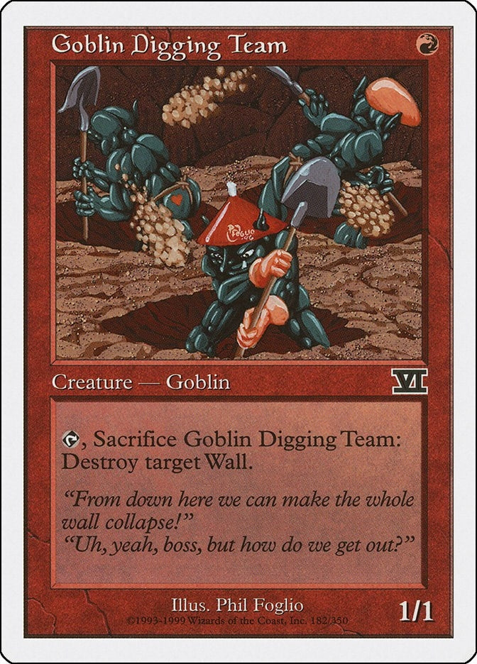 Image for Goblin Digging Team (182) [Classic Sixth Edition]