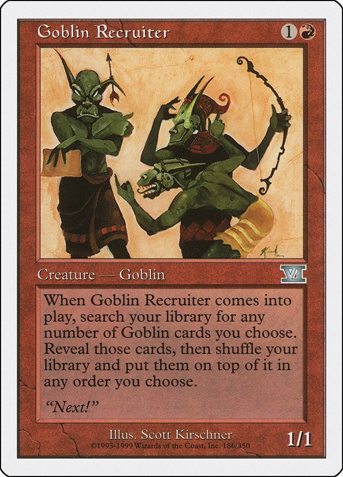 Image for Goblin Recruiter (186) [Classic Sixth Edition]