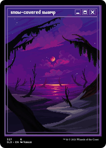 Image for Snow-Covered Swamp (PixelSnowLands.jpg) (327) [Secret Lair Drop Series]