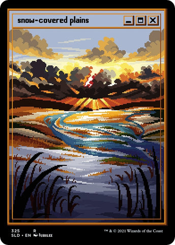 Image for Snow-Covered Plains (PixelSnowLands.jpg) (325) [Secret Lair Drop Series]