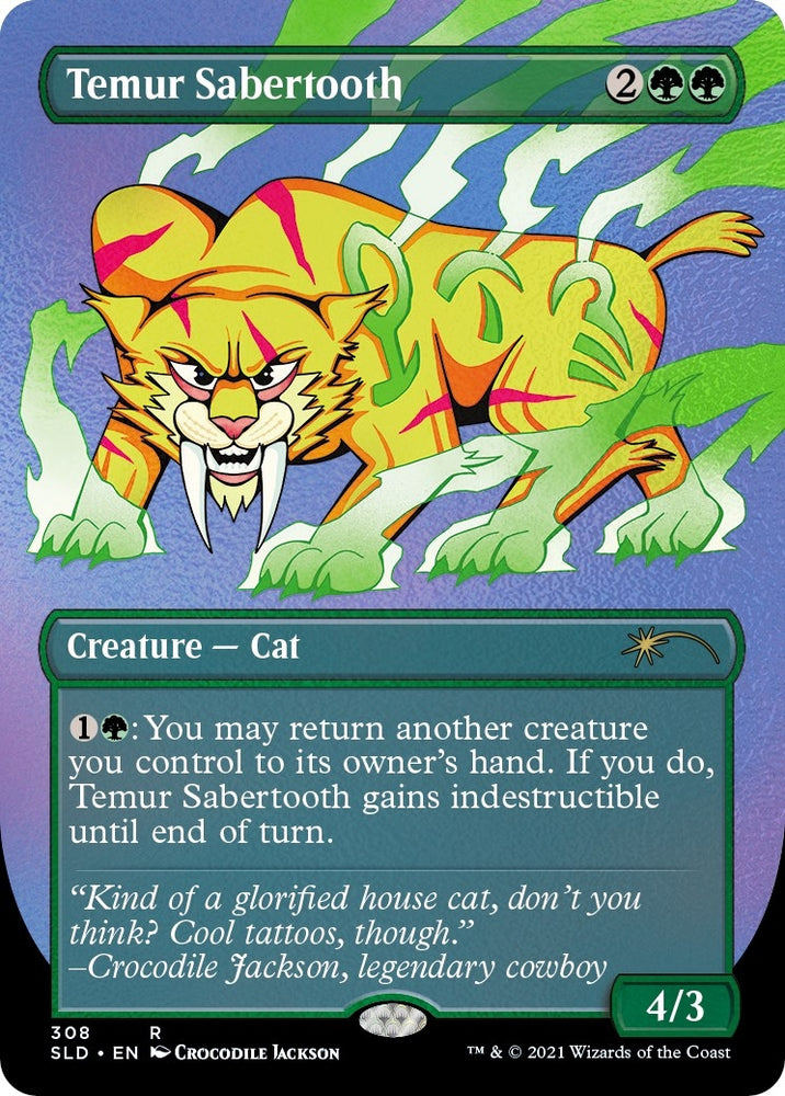 Image for Temur Sabertooth (Foil Etched) (308) [Secret Lair Drop Series]