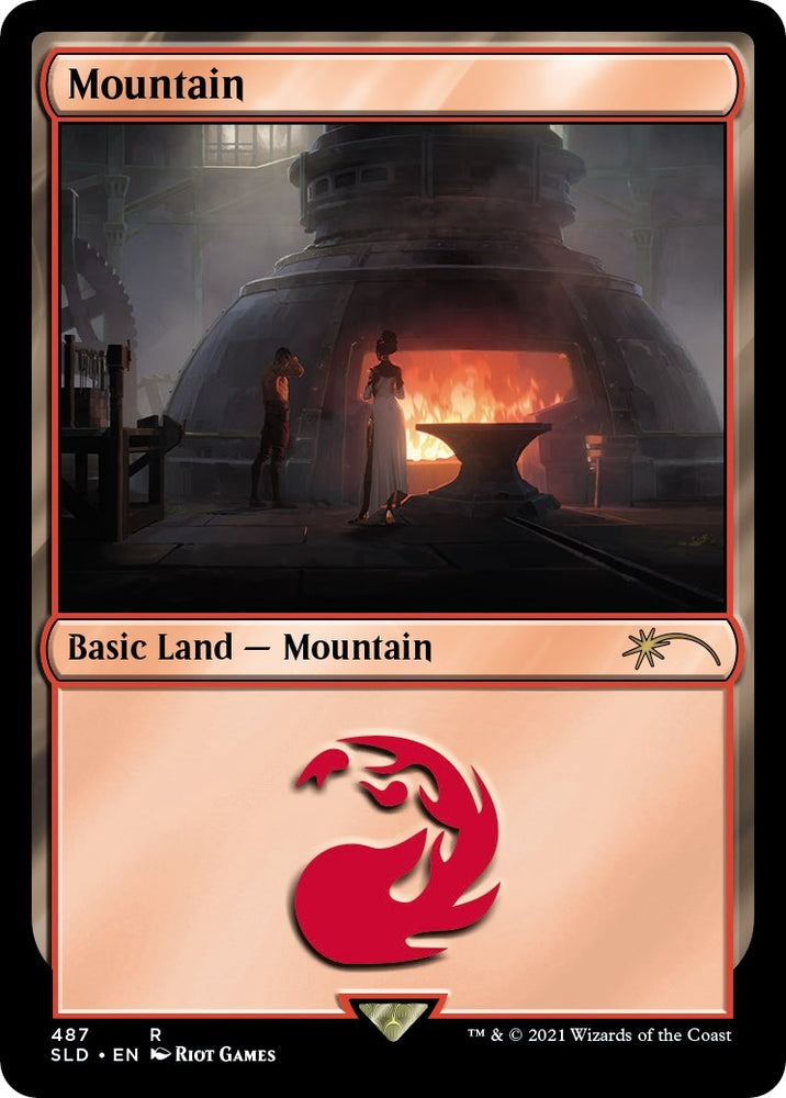 Image for Mountain (Secret Lair x Arcane: Lands) (487) [Secret Lair Drop Series]