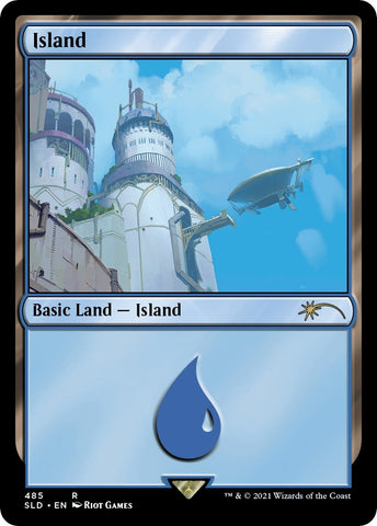 Image for Island (Secret Lair x Arcane: Lands) (485) [Secret Lair Drop Series]