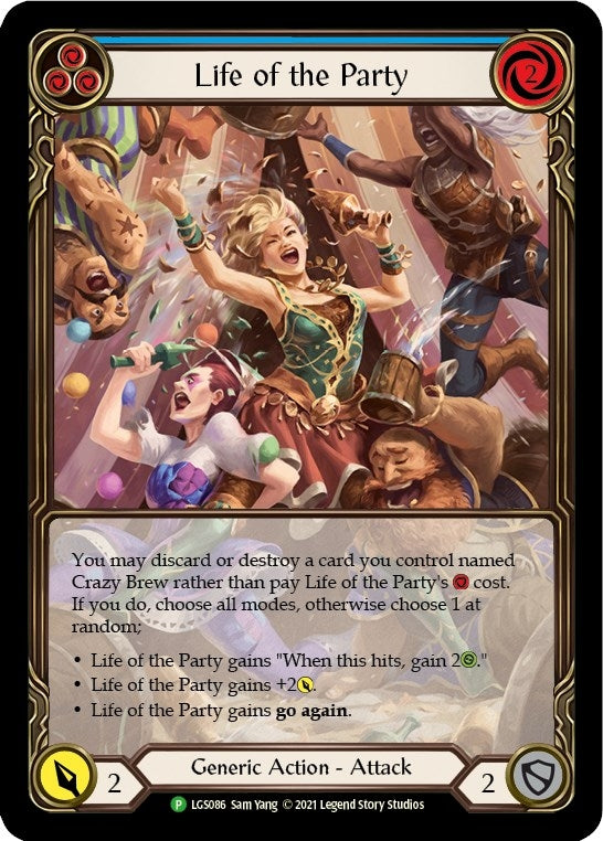 Image for Life of the Party (Blue) - LGS086 (LGS086) (Flesh and Blood: Promo Cards) - Flesh and Blood TCG