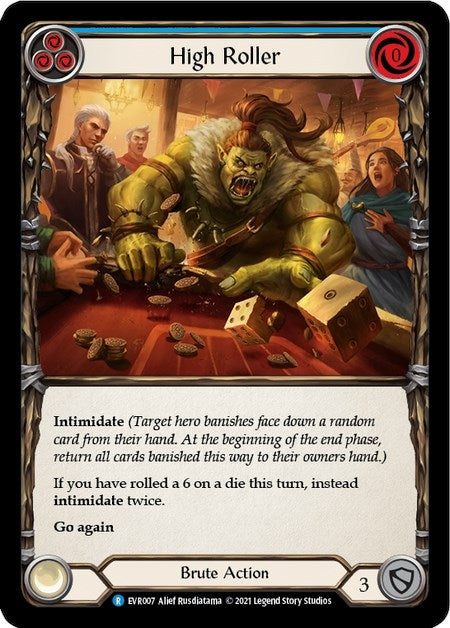 Image for High Roller (Blue) (EVR007) (Everfest) - Flesh and Blood TCG