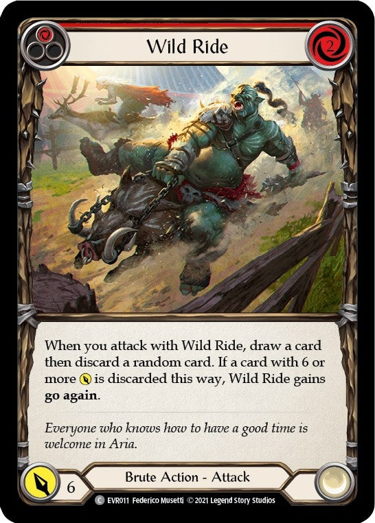 Image for Wild Ride (Red) (EVR011) (Everfest) - Flesh and Blood TCG