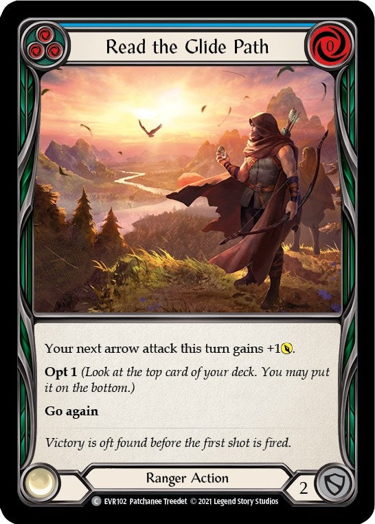 Image for Read the Glide Path (Blue) (EVR102) (Everfest) - Flesh and Blood TCG
