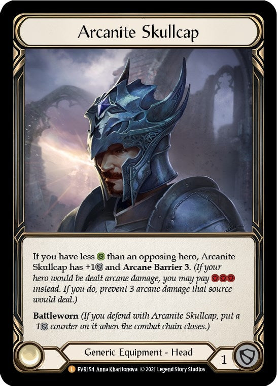 Image for Arcanite Skullcap (EVR154) (Everfest) - Flesh and Blood TCG