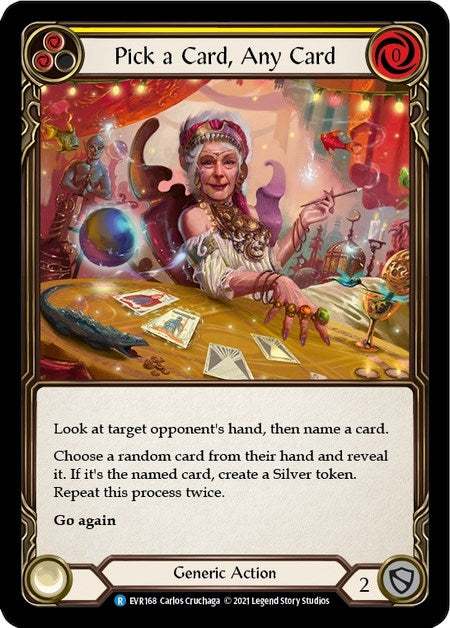 Image for Pick a Card, Any Card (Yellow) (EVR168) (Everfest) - Flesh and Blood TCG