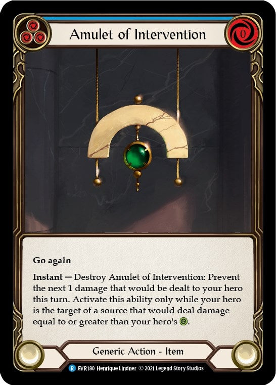 Image for Amulet of Intervention (EVR180) (Everfest) - Flesh and Blood TCG