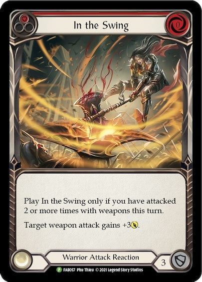 Image for In the Swing (Red) - FAB057 (FAB057) (Flesh and Blood: Promo Cards) - Flesh and Blood TCG