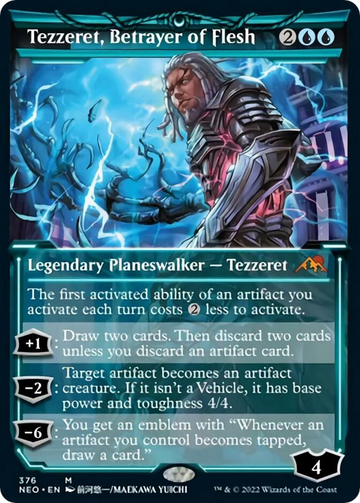Image for Tezzeret, Betrayer of Flesh (Showcase) (376) [Kamigawa: Neon Dynasty]