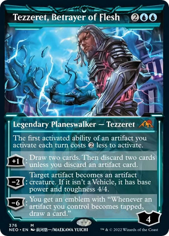 Image for Tezzeret, Betrayer of Flesh (Showcase) (376) [Kamigawa: Neon Dynasty]