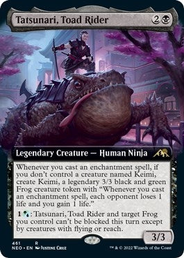 Image for Tatsunari, Toad Rider (Extended Art) (461) [Kamigawa: Neon Dynasty]