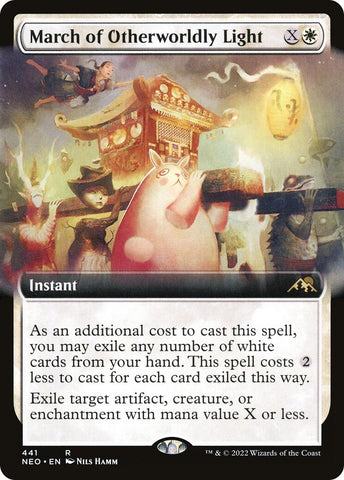 Image for March of Otherworldly Light (Extended Art) (441) [Kamigawa: Neon Dynasty]