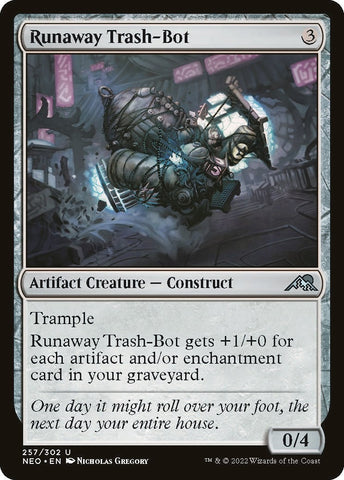 Image for Runaway Trash-Bot (257) [Kamigawa: Neon Dynasty]