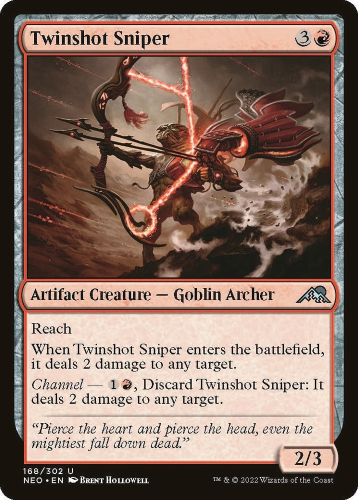 Image for Twinshot Sniper (168) [Kamigawa: Neon Dynasty]