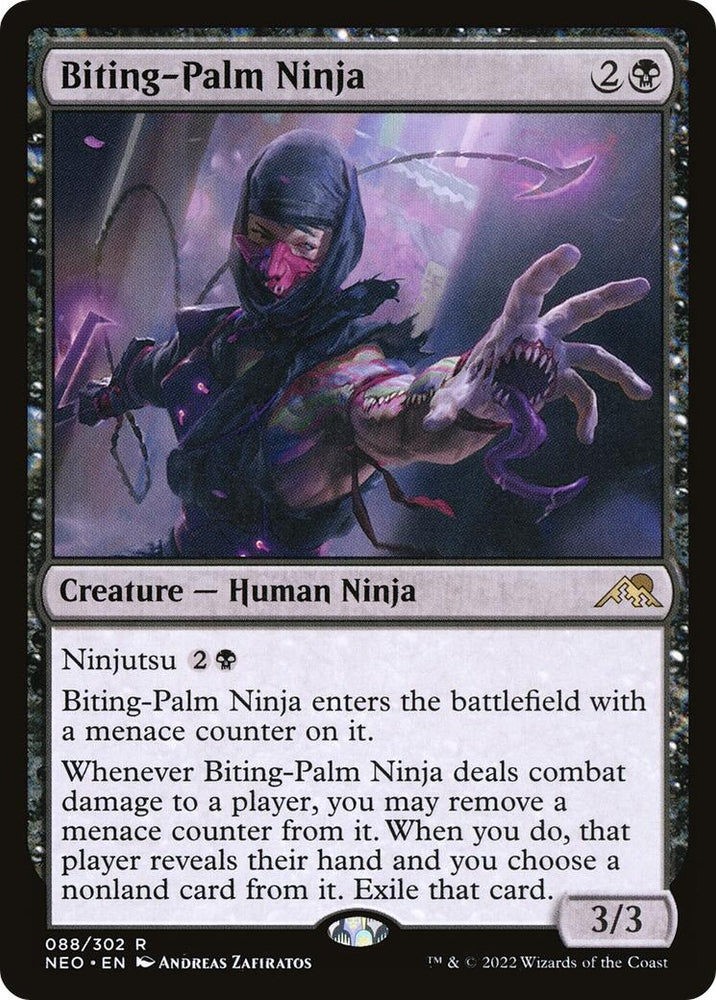 Image for Biting-Palm Ninja (88) [Kamigawa: Neon Dynasty]