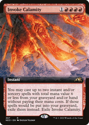 Image for Invoke Calamity (Extended Art) (467) [Kamigawa: Neon Dynasty]