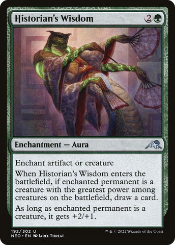 Image for Historian's Wisdom (192) [Kamigawa: Neon Dynasty]