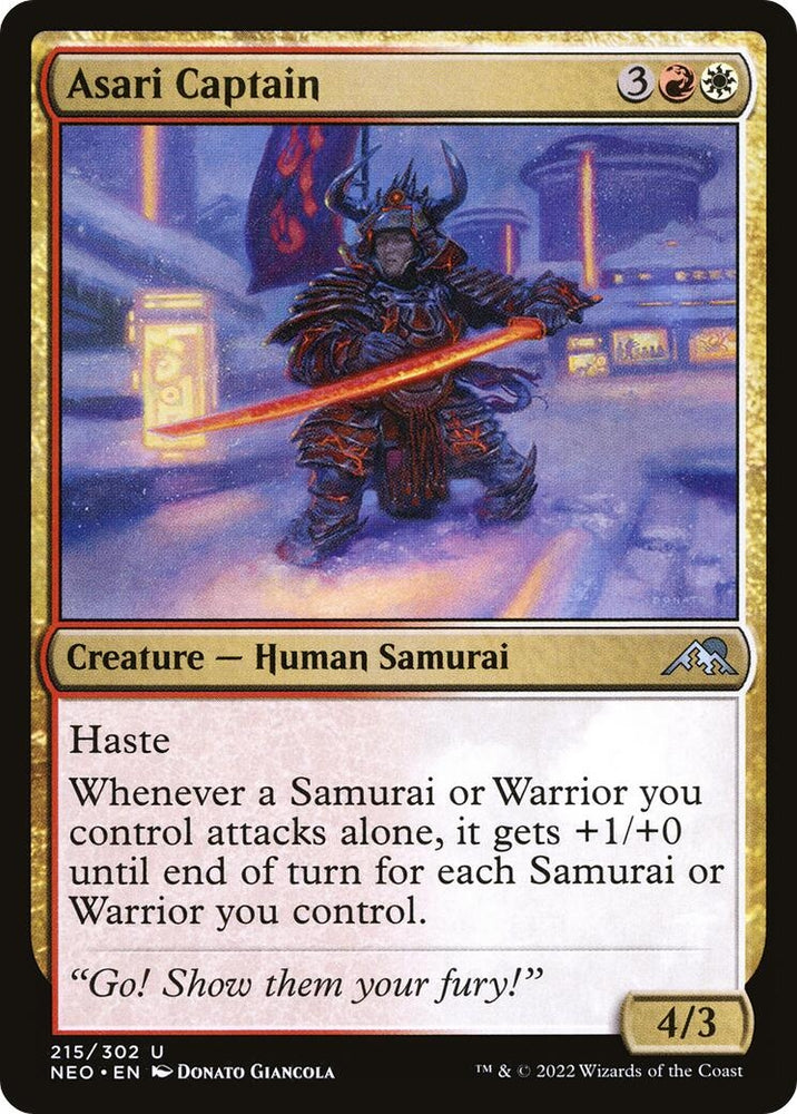 Image for Asari Captain (215) [Kamigawa: Neon Dynasty]