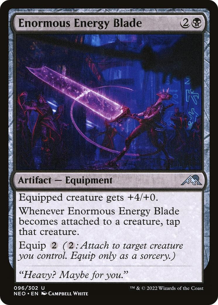 Image for Enormous Energy Blade (96) [Kamigawa: Neon Dynasty]