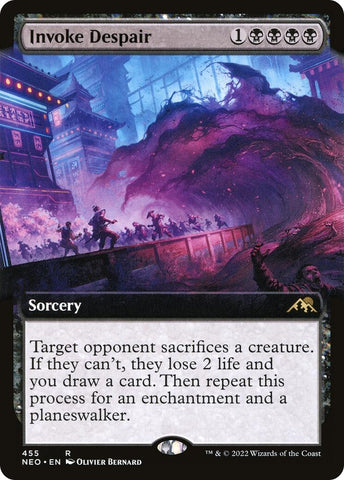 Image for Invoke Despair (Extended Art) (455) [Kamigawa: Neon Dynasty]
