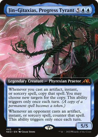 Image for Jin-Gitaxias, Progress Tyrant (Extended Art) (445) [Kamigawa: Neon Dynasty]