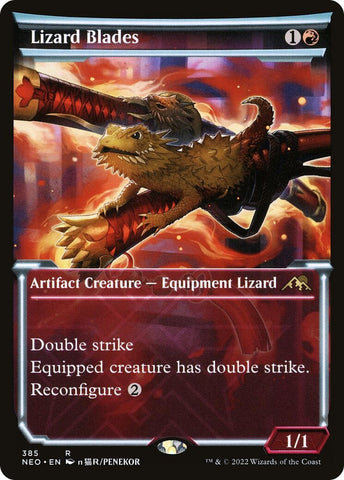 Image for Lizard Blades (Showcase) (385) [Kamigawa: Neon Dynasty]