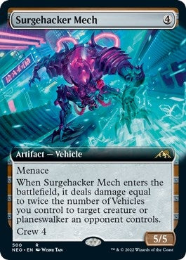 Image for Surgehacker Mech (Extended Art) (500) [Kamigawa: Neon Dynasty]