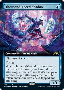 Image for Thousand-Faced Shadow (Extended Art) (451) [Kamigawa: Neon Dynasty]