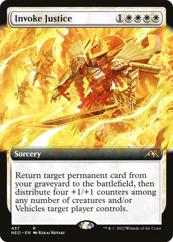 Image for Invoke Justice (Extended Art) (437) [Kamigawa: Neon Dynasty]