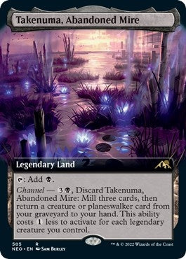 Image for Takenuma, Abandoned Mire (Extended Art) (505) [Kamigawa: Neon Dynasty]