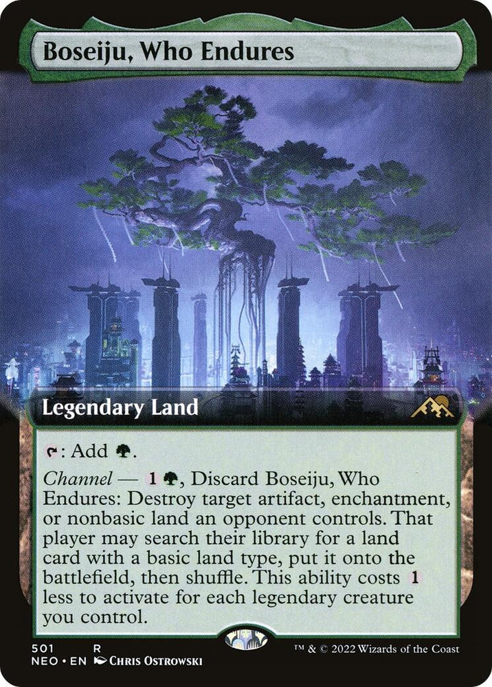 Image for Boseiju, Who Endures (Extended Art) (501) [Kamigawa: Neon Dynasty]