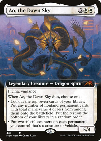 Image for Ao, the Dawn Sky (Extended Art) (433) [Kamigawa: Neon Dynasty]