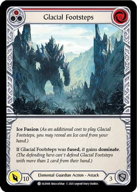 Image for Glacial Footsteps (Red) (OLD008) (Blitz Deck: Tales of Aria - Oldhim) - Flesh and Blood TCG