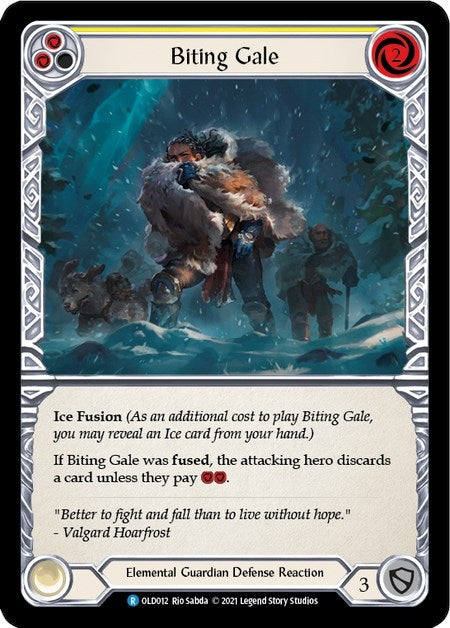 Image for Biting Gale (Yellow) (OLD012) (Blitz Deck: Tales of Aria - Oldhim) - Flesh and Blood TCG