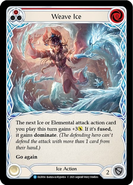 Image for Weave Ice (Red) (OLD014) (Blitz Deck: Tales of Aria - Oldhim) - Flesh and Blood TCG