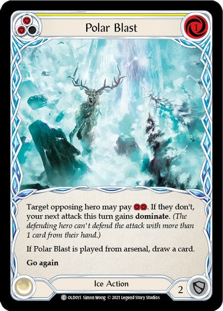 Image for Polar Blast (Yellow) (OLD015) (Blitz Deck: Tales of Aria - Oldhim) - Flesh and Blood TCG