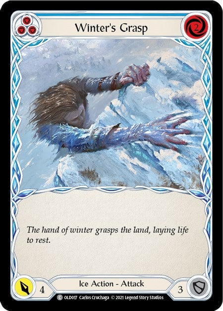 Image for Winter's Grasp (Blue) (OLD017) (Blitz Deck: Tales of Aria - Oldhim) - Flesh and Blood TCG