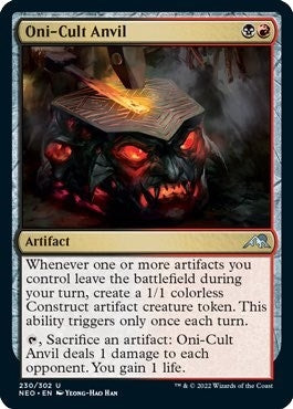Image for Oni-Cult Anvil (230) [Kamigawa: Neon Dynasty]