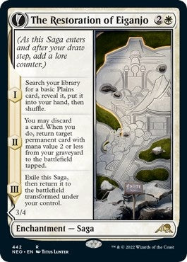 Image for The Restoration of Eiganjo (Extended Art) (442) [Kamigawa: Neon Dynasty]