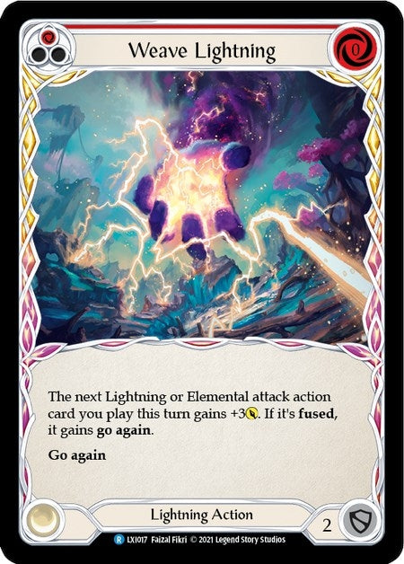 Image for Weave Lightning (Red) (LXI017) (Blitz Deck: Tales of Aria - Lexi) - Flesh and Blood TCG