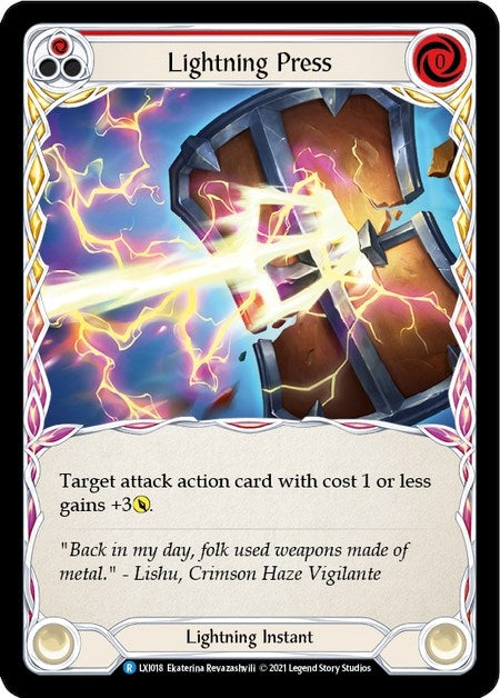 Image for Lightning Press (Red) (LXI018) (Blitz Deck: Tales of Aria - Lexi) - Flesh and Blood TCG