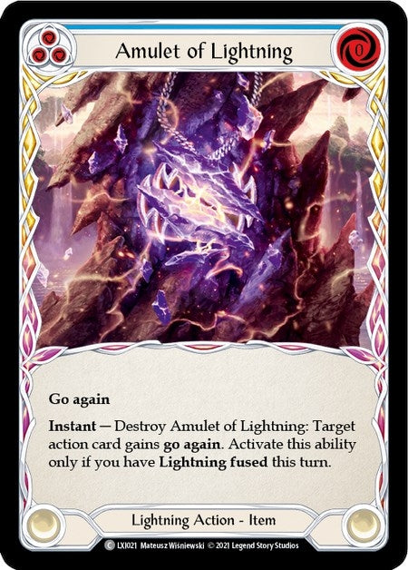 Image for Amulet of Lightning (LXI021) (Blitz Deck: Tales of Aria - Lexi) - Flesh and Blood TCG