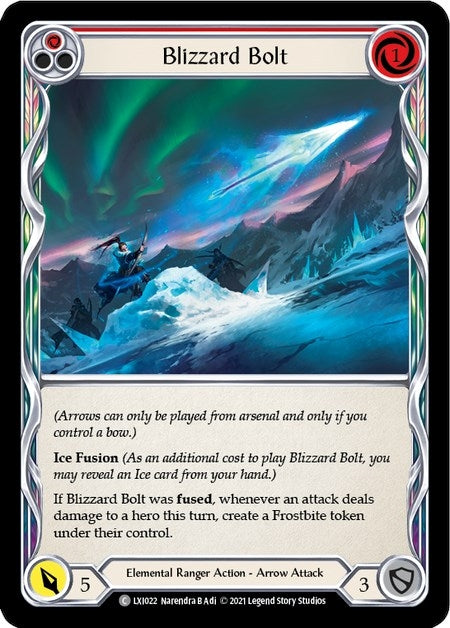 Image for Blizzard Bolt (Red) (LXI022) (Blitz Deck: Tales of Aria - Lexi) - Flesh and Blood TCG