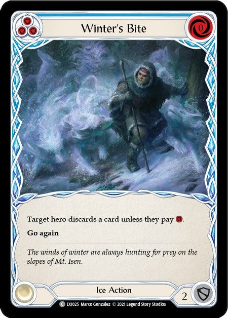 Image for Winter's Bite (Blue) (LXI025) (Blitz Deck: Tales of Aria - Lexi) - Flesh and Blood TCG