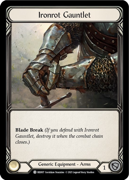 Image for Ironrot Gauntlet (BRI007) (Blitz Deck: Tales of Aria - Briar) - Flesh and Blood TCG