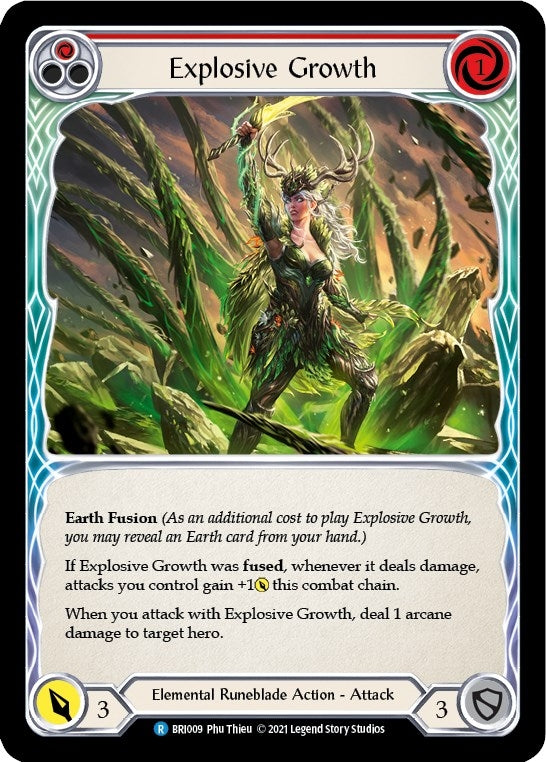 Image for Explosive Growth (Red) (BRI009) (Blitz Deck: Tales of Aria - Briar) - Flesh and Blood TCG