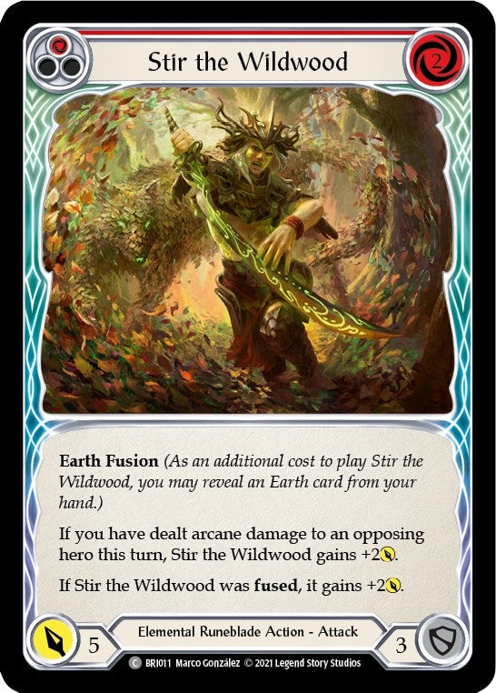 Image for Stir the Wildwood (Red) (BRI011) (Blitz Deck: Tales of Aria - Briar) - Flesh and Blood TCG